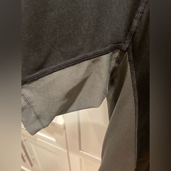 The North Face Cycling 1/4 Zip Pullover Sz XL Vaporwick Black Gray Back Pocket - Picture 4 of 12